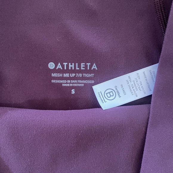 athleta • mesh me up 7/8 tight • s - Picture 4 of 8
